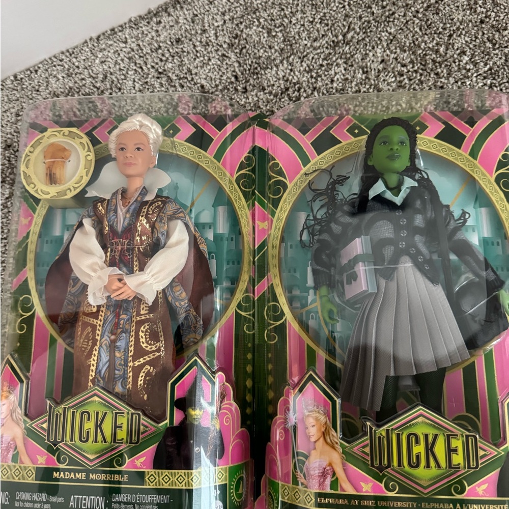 Wicked Shiz Dolls Elphaba and Madame Morrible by Mattel NWB - last pair - Picture 2 of 7